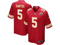 Men Nike NFL Kansas City Chiefs #5 Cairo Santos Home Red Game Jersey