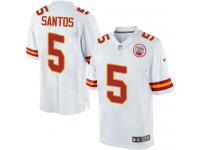 Men Nike NFL Kansas City Chiefs #5 Cairo Santos Road White Limited Jersey