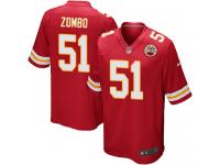 Men Nike NFL Kansas City Chiefs #51 Frank Zombo Home Red Game Jersey