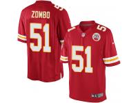 Men Nike NFL Kansas City Chiefs #51 Frank Zombo Home Red Limited Jersey