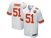 Men Nike NFL Kansas City Chiefs #51 Frank Zombo Road White Game Jersey