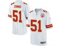 Men Nike NFL Kansas City Chiefs #51 Frank Zombo Road White Limited Jersey