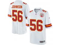 Men Nike NFL Kansas City Chiefs #56 Derrick Johnson Road White Limited Jersey