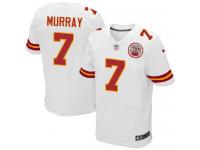 Men Nike NFL Kansas City Chiefs #7 Aaron Murray Authentic Elite Road White Jersey