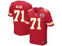 Men Nike NFL Kansas City Chiefs #71 Jeff Allen Authentic Elite Home Red Jersey