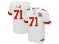 Men Nike NFL Kansas City Chiefs #71 Jeff Allen Authentic Elite Road White Jersey