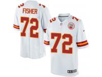 Men Nike NFL Kansas City Chiefs #72 Eric Fisher Road White Limited Jersey