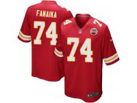 Men Nike NFL Kansas City Chiefs #74 Paul Fanaika Home Red Game Jersey