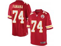 Men Nike NFL Kansas City Chiefs #74 Paul Fanaika Home Red Limited Jersey