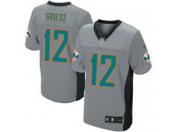 Men Nike NFL Miami Dolphins #12 Bob Griese Grey Shadow Limited Jersey