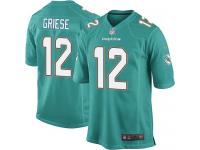 Men Nike NFL Miami Dolphins #12 Bob Griese Home Aqua Green Game Jersey