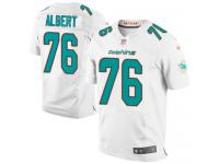 Men Nike NFL Miami Dolphins #76 Branden Albert Authentic Elite Road White Jersey
