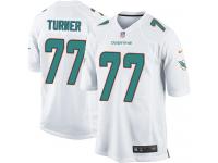 Men Nike NFL Miami Dolphins #77 Billy Turner Road White Game Jersey