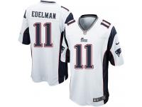 Men Nike NFL New England Patriots #11 Julian Edelman Road White Limited Jersey