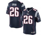 Men Nike NFL New England Patriots #26 Logan Ryan Home Navy Blue Limited Jersey