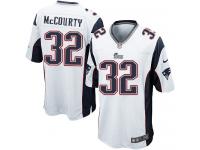 Men Nike NFL New England Patriots #32 Devin McCourty Road White Game Jersey