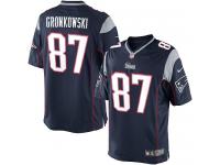 Men Nike NFL New England Patriots #87 Rob Gronkowski Home Navy Blue Limited Jersey
