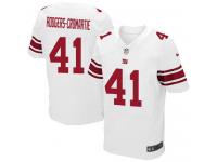 Men Nike NFL New York Giants #41 Dominique RodgersCromartie Authentic Elite Road White Jersey