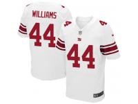 Men Nike NFL New York Giants #44 Andre Williams Authentic Elite Road White Jersey