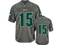 Men Nike NFL New York Jets #15 Brandon Marshall Grey Vapor Limited Jersey