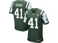 Men Nike NFL New York Jets #41 Buster Skrine Authentic Elite Home Green Jersey