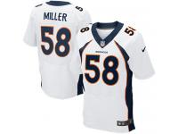 Men Nike NFL Nike Denver Broncos Von Miller Authentic Elite White Jersey