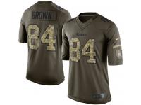 Men Nike NFL Nike Pittsburgh Steelers Antonio Brown Green Salute To Service Limited Jersey