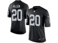 Men Nike NFL Oakland Raiders #20 Nate Allen Home Black Limited Jersey