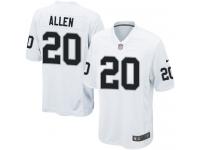 Men Nike NFL Oakland Raiders #20 Nate Allen Road White Game Jersey