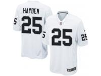 Men Nike NFL Oakland Raiders #25 D.J.Hayden Road White Game Jersey