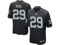 Men Nike NFL Oakland Raiders #29 Brandian Ross Home Black Game Jersey