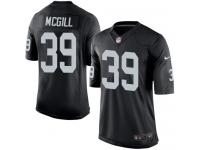 Men Nike NFL Oakland Raiders #39 Keith McGill Home Black Limited Jersey