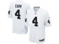 Men Nike NFL Oakland Raiders #4 Derek Carr Road White Game Jersey