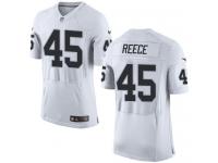 Men Nike NFL Oakland Raiders #45 Marcel Reece Authentic Elite Road White Jersey