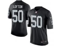 Men Nike NFL Oakland Raiders #50 Curtis Lofton Home Black Limited Jersey