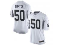 Men Nike NFL Oakland Raiders #50 Curtis Lofton Road White Limited Jersey