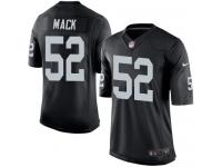 Men Nike NFL Oakland Raiders #52 Khalil Mack Home Black Limited Jersey