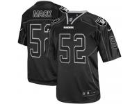 Men Nike NFL Oakland Raiders #52 Khalil Mack Lights Out Black Limited Jersey