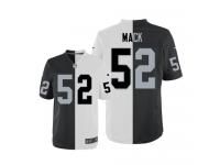 Men Nike NFL Oakland Raiders #52 Khalil Mack TeamRoad Two Tone Limited Jersey