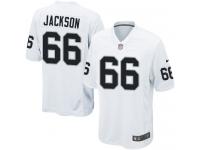 Men Nike NFL Oakland Raiders #66 Gabe Jackson Road White Game Jersey