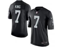 Men Nike NFL Oakland Raiders #7 Marquette King Home Black Limited Jersey