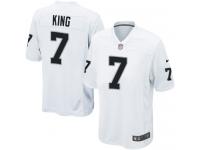 Men Nike NFL Oakland Raiders #7 Marquette King Road White Game Jersey