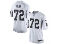 Men Nike NFL Oakland Raiders #72 Donald Penn Road White Limited Jersey