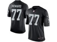 Men Nike NFL Oakland Raiders #77 Austin Howard Home Black Limited Jersey