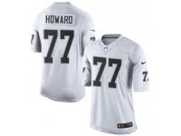 Men Nike NFL Oakland Raiders #77 Austin Howard Road White Limited Jersey