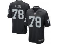 Men Nike NFL Oakland Raiders #78 Justin Ellis Home Black Game Jersey