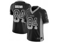 Men Nike NFL Oakland Raiders #84 Antonio Brown Black Drift Fashion Rush Limited Jersey