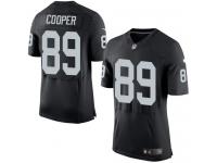 Men Nike NFL Oakland Raiders #89 Amari Cooper Authentic Elite Home Black Jersey