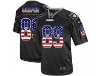 Men Nike NFL Oakland Raiders #89 Amari Cooper Black USA Flag Fashion Limited Jersey