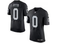 Men Nike NFL Oakland Raiders Jim Otto Authentic Elite Home Black Jersey